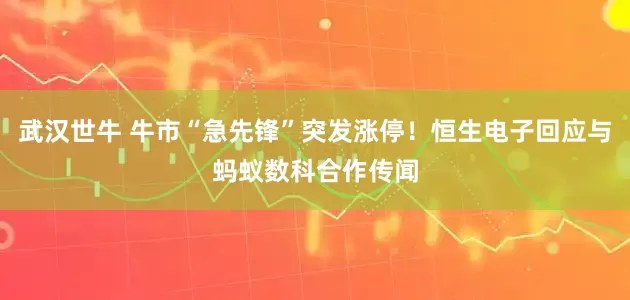 武汉世牛 牛市“急先锋”突发涨停！恒生电子回应与蚂蚁数科合作传闻